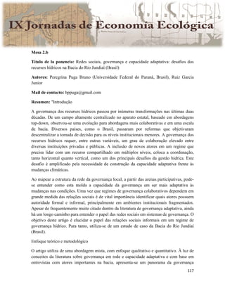 Actas IX Jornadas Economía Ecológica