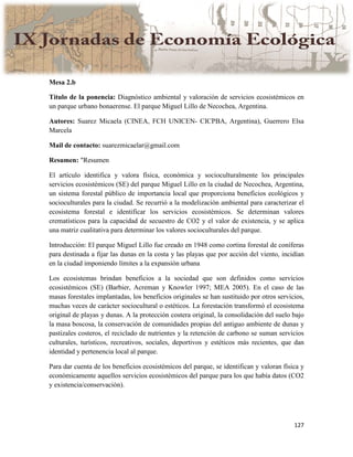 Actas IX Jornadas Economía Ecológica