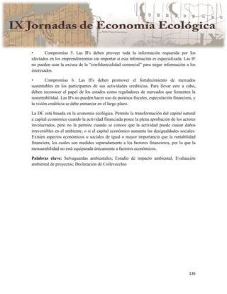 Actas IX Jornadas Economía Ecológica