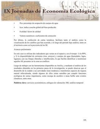 Actas IX Jornadas Economía Ecológica