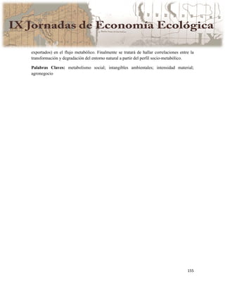 Actas IX Jornadas Economía Ecológica