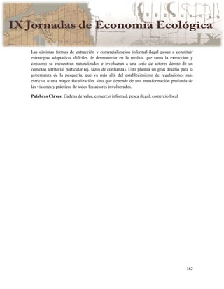 Actas IX Jornadas Economía Ecológica