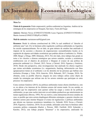 Actas IX Jornadas Economía Ecológica