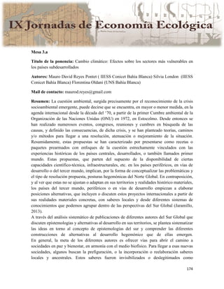 Actas IX Jornadas Economía Ecológica