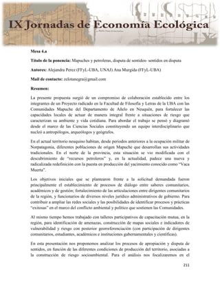 Actas IX Jornadas Economía Ecológica