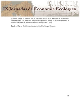 Actas IX Jornadas Economía Ecológica