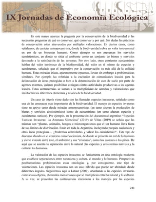 Actas IX Jornadas Economía Ecológica