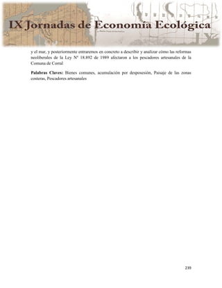 Actas IX Jornadas Economía Ecológica