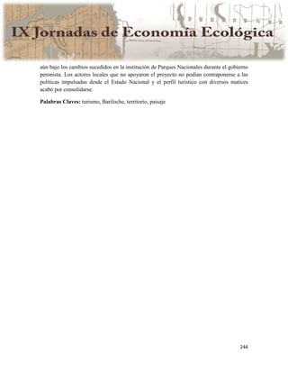 Actas IX Jornadas Economía Ecológica