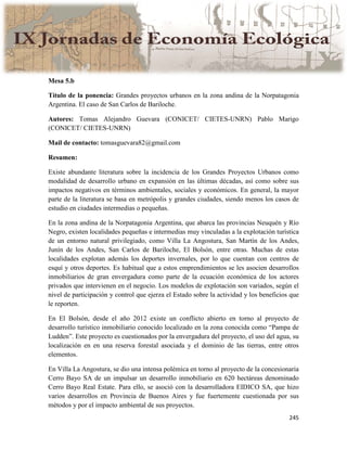 Actas IX Jornadas Economía Ecológica