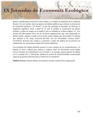 Actas IX Jornadas Economía Ecológica