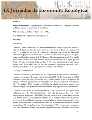 Actas IX Jornadas Economía Ecológica