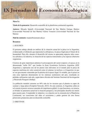 Actas IX Jornadas Economía Ecológica