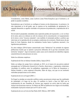 Actas IX Jornadas Economía Ecológica