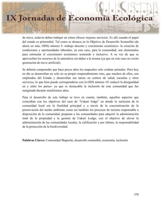 Actas IX Jornadas Economía Ecológica