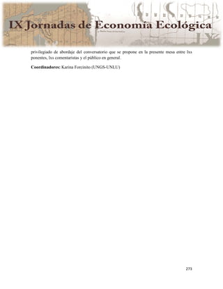 Actas IX Jornadas Economía Ecológica