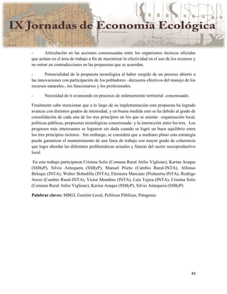 Actas IX Jornadas Economía Ecológica