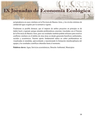 Actas IX Jornadas Economía Ecológica