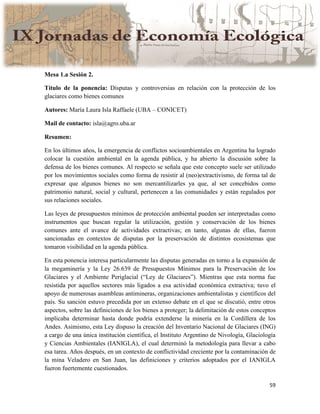 Actas IX Jornadas Economía Ecológica