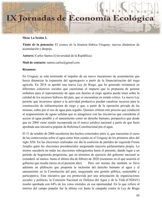 Actas IX Jornadas Economía Ecológica