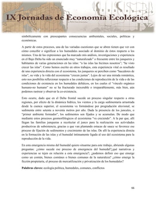 Actas IX Jornadas Economía Ecológica