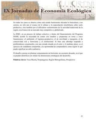 Actas IX Jornadas Economía Ecológica