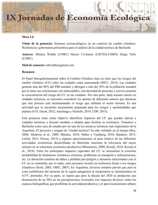 Actas IX Jornadas Economía Ecológica