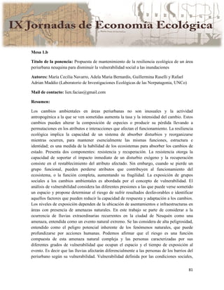 Actas IX Jornadas Economía Ecológica