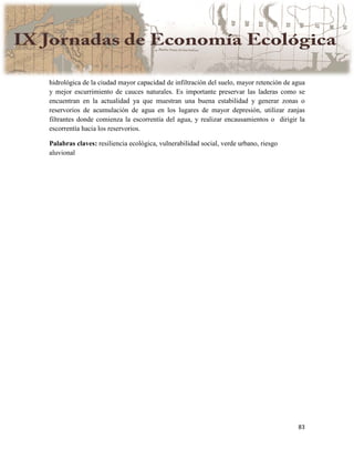 Actas IX Jornadas Economía Ecológica