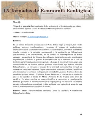 Actas IX Jornadas Economía Ecológica