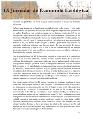 Actas IX Jornadas Economía Ecológica