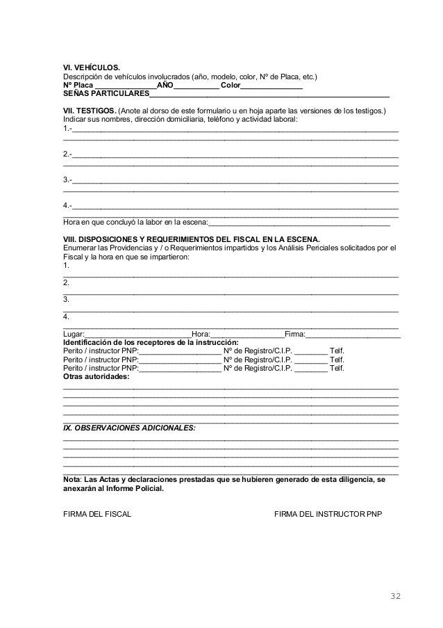 Actas pnp
