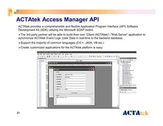 ACTAtek 3 Introduction | PDF