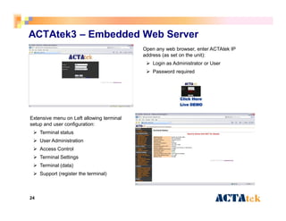 ACTAtek 3 Introduction | PDF