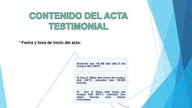 Acta testimonial