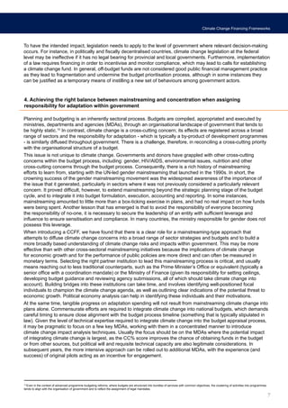 Key lessons for developing Climate Change Financing Frameworks | PDF