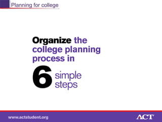 Planning for college

 