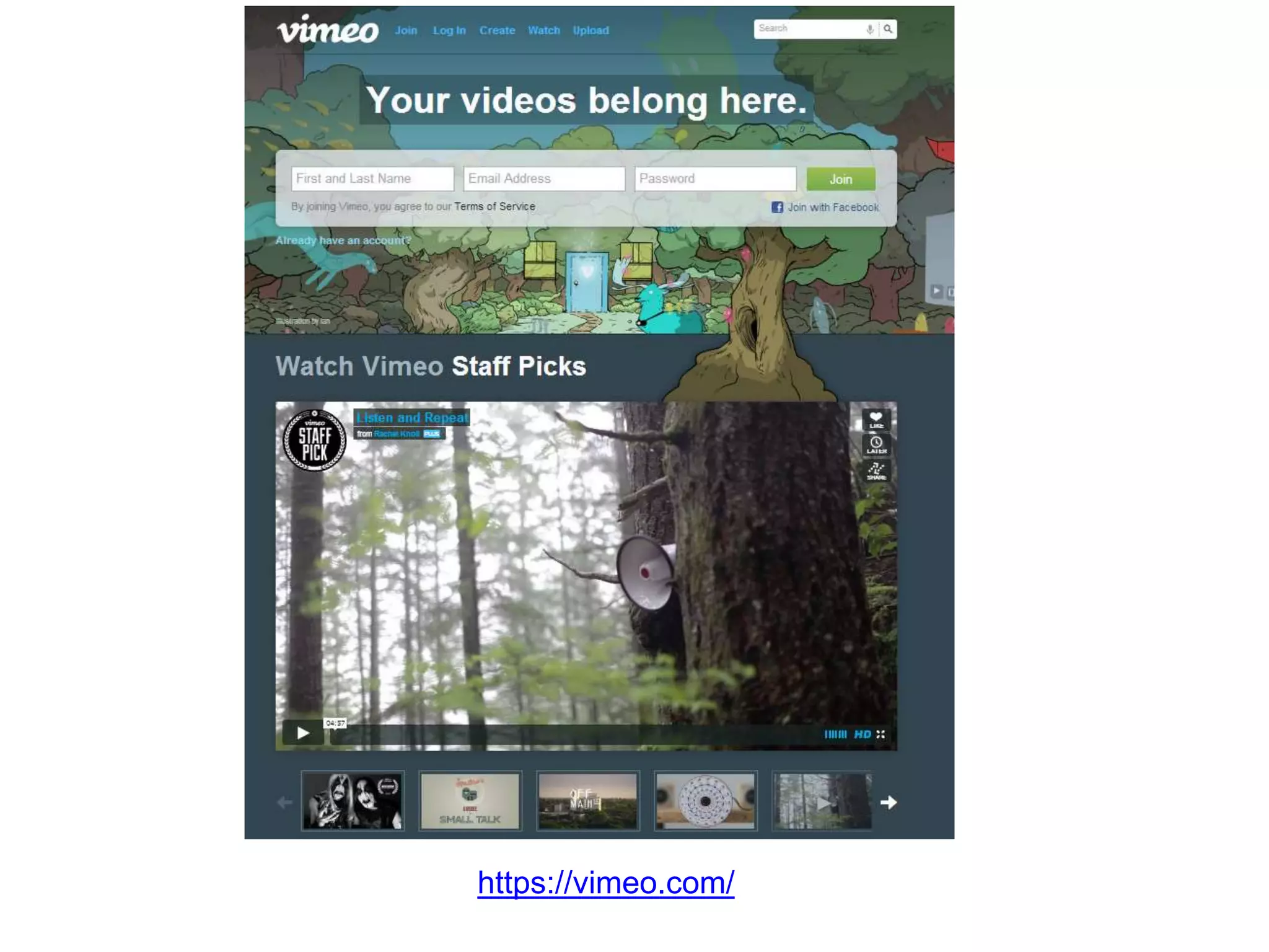 Video
https://vimeo.com/
 