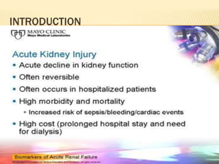 Acte kidney injury-advances in diagnosis & management. | PPTX