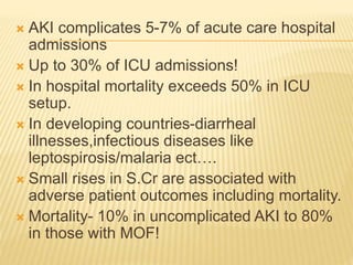 Acte kidney injury-advances in diagnosis & management. | PPTX