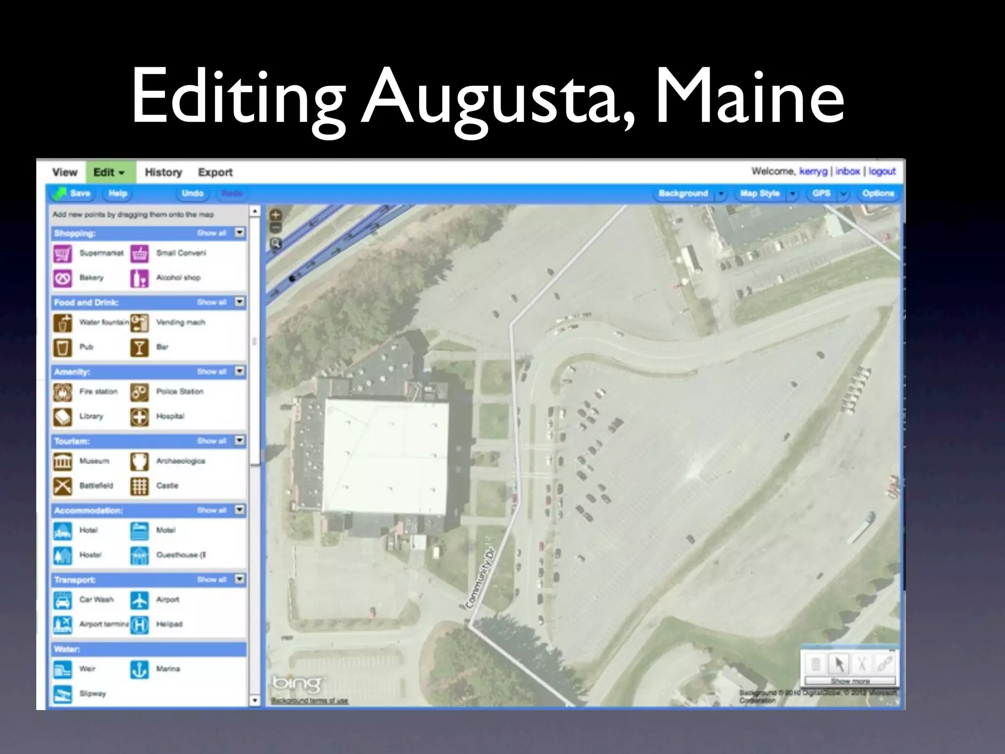 Editing Augusta, Maine
 
