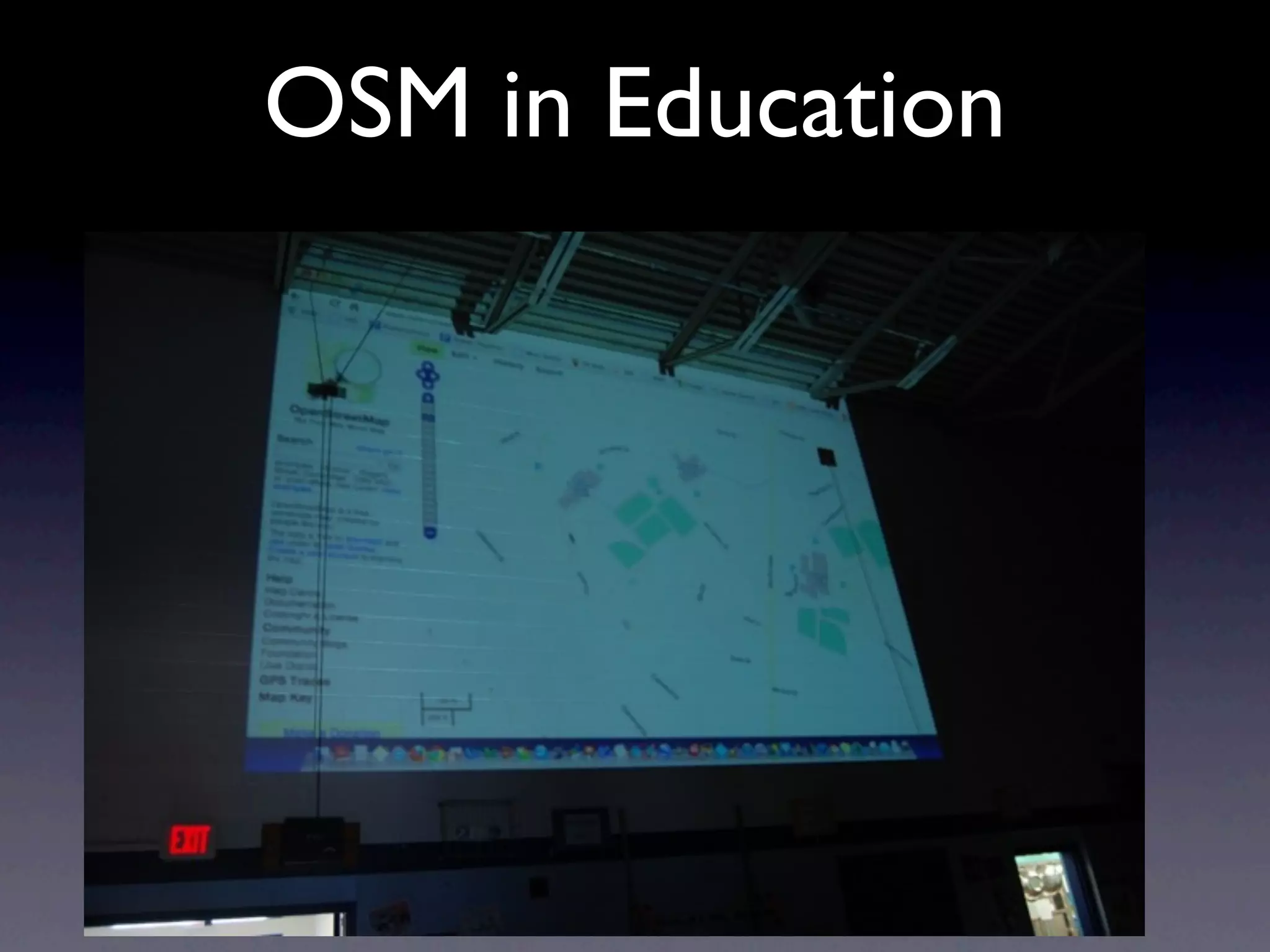 OSM in Education
 