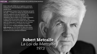 Marvin Minsky, né en 1927 à New York, décédé en
2016, est considéré comme l’un des pères de
l’intelligence artiﬁcielle. Au sortir de la seconde
guerre mondiale, il entreprend des études de
mathématiques à l’université Harvard puis à
Princeton. En 1951, il propose le stochastic neural
analog reinforcement calculator (SNARC), le premier
simulateur de réseau neuronal. Pour mieux saisir le
fonctionnement des vrais neurones, il entreprend de
mettre au point un nouveau type de microscope, dit
confocal (1953), dont des versions améliorées sont
toujours utilisées dans les laboratoires de
biomédecine.
En 1956, il fait partie des organisateurs d’une école
d’été au Dartmouth College (Hanover, New
Hampshire), avec Claude Shannon (le père de la
théorie de l’information) Nathaniel Rochester
(directeur scientiﬁque d’IBM) et John McCarthy, jeune
chercheur crédité de l’invention du terme
“intelligence artiﬁcielle”. L’idée était de concevoir une
discipline nouvelle.
En 1959, il fonde avec McCarthy le laboratoire
d’intelligence artiﬁcielle du Massachusetts Institute
of Technology (MIT). Plusieurs de ses livres
marqueront des générations de chercheurs : “The
Society of Mind” (1985), décrivant l’intelligence
comme le résultat de la coopération de divers
agents,ou encore “The Emotion Machine” (2006).
Marvin Minsky
Pionnier de l’Intelligence Artificielle
1956
IDÉES
LES ACTEURS HISTORIQUES DE LA RÉVOLUTION NUMÉRIQUE
 