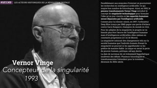 En 1972, Ray Tomlinson proposa l’utilisation du signe
@ pour séparer le nom de l’utilisateur de celui de la
machine.
Ses premiers programmes de courriel, SNDMSG et
Readmail, jouèrent un rôle important dans le
développement du courrier électronique, lequel vit
son utilité fortement augmenter grâce à Arpanet.
La première adresse de courrier électronique est
tomlinson@bbn-tenexa. BBN réfère à Bolt, Beranek et
Newmann, la ﬁrme d'ingénieurs pour laquelle
travaillait Ray Tomlinson et qui était prestataire
d'Arpanet. Tenexa réfère à Tenex, le système
d'exploitation utilisé.
Ray Tomlinson
Inventeur du courrier électronique
1972
INNOVATEURS
LES ACTEURS HISTORIQUES DE LA RÉVOLUTION NUMÉRIQUE
 