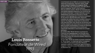 Robert Metcalfe (1946) est un ingénieur américain,
inventeur du protocole Ethernet et fondateur de la
société 3Com.
Il est également l’auteur d’une loi empirique qui porte
son nom : “L'utilité d'un réseau est proportionnelle au
carré du nombre de ceux qui l’utilisent”. Dit
autrement, plus un réseau est adopté par les
utilisateurs, plus sa valeur et son utilité grandissent
et plus il attire de nouveaux utilisateurs…
Elle s'explique par le fait que le nombre de liens
potentiels dans un réseau avec n nœuds est n(n-1)/2,
fonction équivalente à n2
/2 pour n tendant vers
l’inﬁni.
Cette loi va être l’un des principaux vecteur de la
bulle internet qui s’est formée au début des années
2000 en valorisant les sites et applications internet
en fonction de leur potentiel d’audience.
Robert Metcalfe
La Loi de Metcalfe
1973
IDÉES
LES ACTEURS HISTORIQUES DE LA RÉVOLUTION NUMÉRIQUE
 