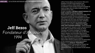 Vinton Cerf
Inventeurs du protocole TCP/IP
1974
Bob Khan
INNOVATEURS
Vinton Cerf est un ingénieur américain, chercheur et co-
inventeur avec Bob Kahn, ingénieur, du protocole TCP/IP.
Il sont considérés comme les pères fondateurs d’Internet.
Ils travailleront sur le projet Arpanet en imaginant un
moyen de relier différents réseaux, système baptisé
“internetwork” qui sera formalisé en 1974 dans l'article “A
Protocol for Packet Network Intercommunication”. C'est
l'acte de naissance du protocole TCP/IP.
LES ACTEURS HISTORIQUES DE LA RÉVOLUTION NUMÉRIQUE
 