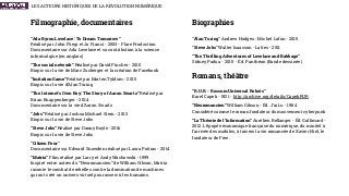 “Ada Byron Lovelace : To Dream Tomorrow” 
Réalisé par John Füegi et Jo Franci - 2003 - Flare Production 
Documentaire sur Ada Lovelace et sa contribution à la science
informatqiue (en anglais)
“The social network” Réalisé par David Fincher - 2010 
Biopic sur la vie de Marc Zuckerger et la création de Facebook
“Imitation Game” Réalisé par Morten Tyldum - 2015 
Biopic sur la vie d’Alan Turing
“The Internet's Own Boy: The Story of Aaron Swartz” Réalisé par
Brian Knappenberger - 2014 
Documentaire sur la vie d’Aaron Swartz
“Jobs” Réalisé par Joshua Michael Stern - 2013 
Biopic sur la vie de Steve Jobs
“Steve Jobs” Réalisé par Danny Boyle - 2016 
Biopic sur la vie de Steve Jobs
“Citizen Four”  
Documentaire sur Edward Snowden réalisé par Laura Poitras - 2014
“Matrix” Film réalisé par Larry et Andy Wachowski - 1999 
Inspiré entre autres du “Neuromancien” de William Gibson, Matrix
raconte le combat de rebelles contre la domination de machines
qui ont créé un univers virtuel pour asservir les humains. 
Filmographie, documentaires Biographies
“Alan Turing” Andrew Hodges - Michel Lafon - 2015
“Steve Jobs” Walter Isaacson - Lattes - 2011
“The Thrilling Adventures of Lovelace and Babbage”  
Sidney Padua - 2015 - Éd. Panthéon (Bande dessinée)
“R.U.R. - Rossum Universal Robots” 
Karel Capek - 1921 - http://archive.org/details/CapekRUR
“Neuromancien” William Gibson - Éd. J’ai Lu - 1984 
Considéré comme le roman fondateur du mouvement cyberpunk
“La Théorie de l’Information” Aurélien Bellanger - Éd. Gallimard -
2012. L’épopée économique française du numérique, du minitel à
l’arrivée des mobiles, à travers la vie romancée de Xavier Niel, le
fondateur de Free.
Romans, théâtre
LES ACTEURS HISTORIQUES DE LA RÉVOLUTION NUMÉRIQUE
 