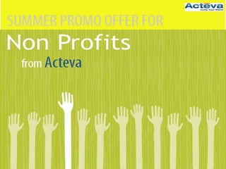 Summer Promo Offer that helps increase donations and promotes your cause