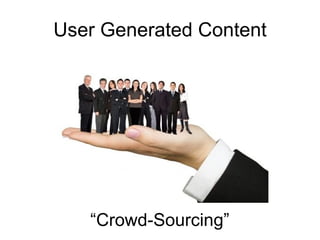 User Generated Content “ Crowd-Sourcing” 