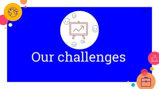 Our challenges
12
 